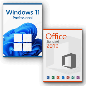 Microsoft Windows 11 Professional + Microsoft Office 2019 Standard Licenza per 3PC