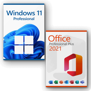 Microsoft Windows 11 Professional + Microsoft Office 2021 Professional Plus Licenza per 3PC