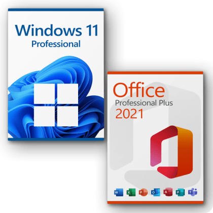 Microsoft Windows 11 Professional + Microsoft Office 2021 Professional Plus Licenza per 3PC