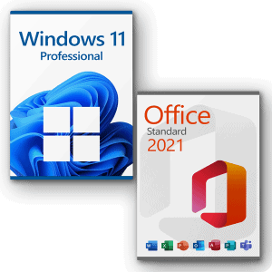 Microsoft Windows 11 Professional + Microsoft Office 2021 Standard Licenza per 3PC