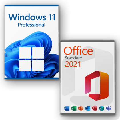 Microsoft Windows 11 Professional + Microsoft Office 2021 Standard Licenza per 3PC
