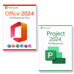 Microsoft Office 2024 Professional Plus + Microsoft Project 2024 Professional Licenza per 3 PC