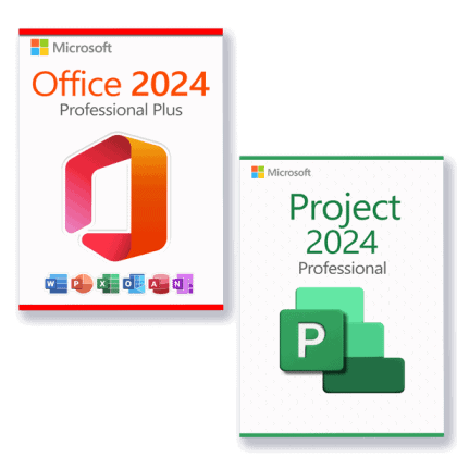 Microsoft Office 2024 Professional Plus + Microsoft Project 2024 Professional Licenza per 3 PC